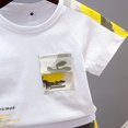 thumbnail image 6 of Baby Clothes Boy Toddler Boys Summer Outfits Children's Cotton Camouflage Printed Short Sleeved Training 3 6 12 18 24 Months 3T Tops Shorts Set Crew Tank Tees+Shorts 2PCS, 6 of 9