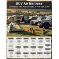 thumbnail image 2 of SUV Air Mattress, Quick Inflation Inflatable  Camping Bed for  Trunk Sleeping, Flocked Surface/Leakproof PVC/Reinforced Bottom Airbed Fits  SUVs with Pump, Pillows, Carry Bag, 2 of 6