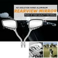 thumbnail image 3 of Motorcycle Skeleton Skull Hands Claw Shadow Rearview Sides Mirror 8mm 10mm Y8S W7M6, 3 of 9