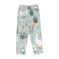thumbnail image 4 of Sigee Goose and Doodle Flowers Print Women's Soft Pajama Pants - Breathable and Comfortable Lounge Sleep Bottoms with Elastic Waistband and Pockets-X-Large, 4 of 9