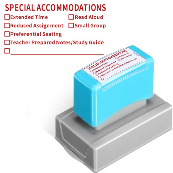 Profesor de adaptaciones especiales Rubber Stamp Sayglossy