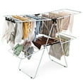 thumbnail image 6 of Topbuy Folding Clothes Drying Rack 2-Layer Portable Dryer with Height Adjustable Wings for Outdoor Indoor Use, 6 of 7