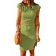 thumbnail image 1 of SAYOO Vestido de mujer de manga corta con cuello redondo y corte ajustado de verano SAYOO  Moda, 1 of 3