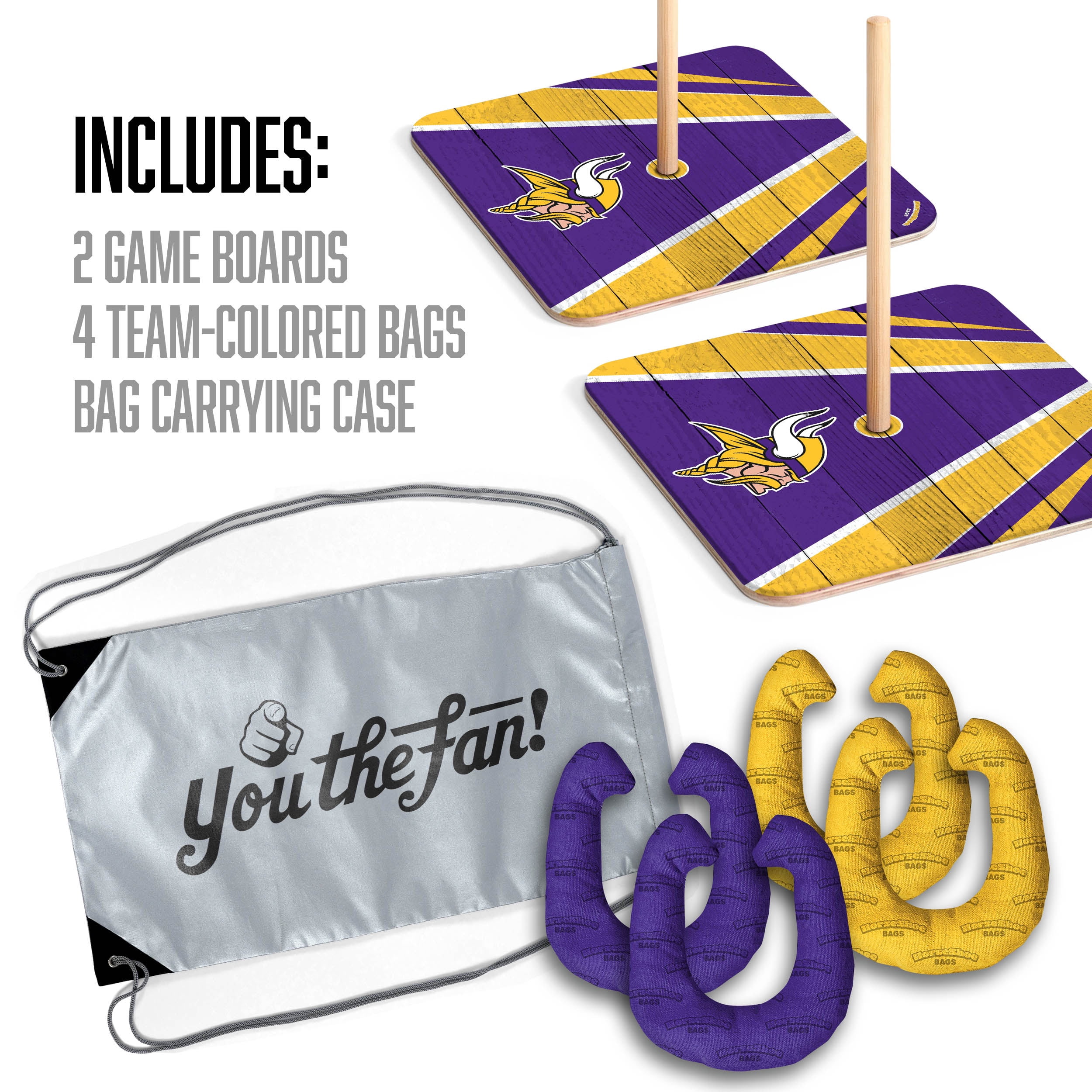 YouTheFan NFL Minnesota Vikings HorseShoe Bags