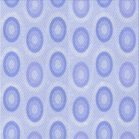 Ahgly Company Machine Washable Indoor Square Transitional Sky Blue Area Rugs, 8' Square
