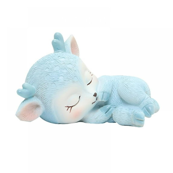 Christmas Decorations, Deer Baby Series Resin Decorations, Sleeping Playful and Various Postures, Suitable for Christmas Tree Pendant and Home Decoration