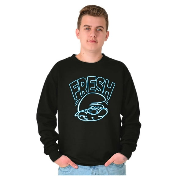 Retro The Smurfs Cartoon Fresh Sweatshirt for Men or Women Brisco Brands S