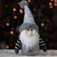 thumbnail image 3 of 8" Wolfgang the Gnome Grey and White Table Top Christmas Decoration, 3 of 3