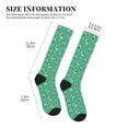 thumbnail image 2 of Lsque Bulldog Puppy Flower Pattern Sport Compression Socks for Men & Women 15-20 mmHg Knee High Nurse Pregnant Running Medical and Travel Athletic, 2 of 6