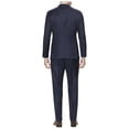 thumbnail image 2 of DTI GV Executive Men's Suit Two Button 2 Piece Modern Fit Jacket Pants Birdseye French Blue, 2 of 4