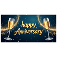thumbnail image 1 of Happy Anniversary Backdrop Party Props Balloon Decorations Celebration Banner Photography Background Wedding Supplies, 1 of 4
