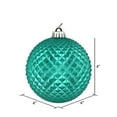 thumbnail image 2 of Vickerman 4" Teal Durian Glitter Ball Ornament, 6 per Bag, 2 of 3