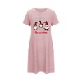 thumbnail image 3 of Xihbxyly Camisón Extragrande, Vestido de Tela Suave y Cómoda, Transpirable, Informal, con Estampado Elegante En El Pecho, Ideal para Dormir y Relajarse En Casa, Regalo para Mamás, Esposas E Hijas., 3 of 6