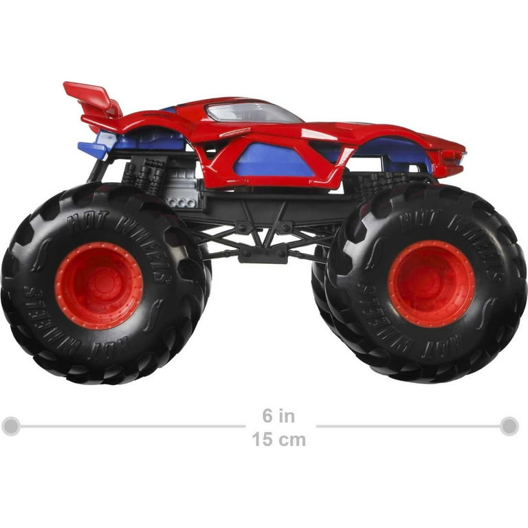 Hot wheels Monster Trucks Spiderman Coche De Juguete Multicolor