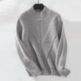 thumbnail image 1 of PEONAVET Chandails pour Femmes Chandail d'Hiver Ample à Demi-Col Roulé Manches Longues Haut, 1 of 9