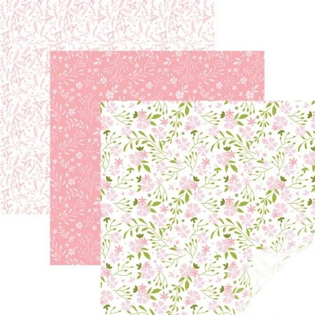 BLOOM PINK Cricut Patterned Iron-on Sampler 12x17(3) Heat Transfer HTV Pattern
