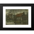 thumbnail image 2 of Eduard Karsen 18x14 Black Modern Framed Museum Art Print Titled - View in a Village (1885 - 1900), 2 of 5