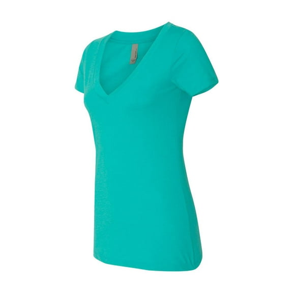 Next Level Apparel Women's CVC Deep V-Neck T-Shirt