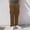 Coffee, variant on Bcfgryg Male Fitness Running Trousers Drawstring Loose Waist Solid Color Pocket Loose Fleece Sweatpants Men’s Casual Pants Green L