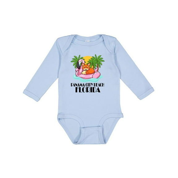 Inktastic Panama City Beach Vacation Girls Long Sleeve Baby Bodysuit