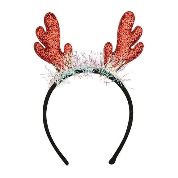 Dengmore Christmas Party Decorations Christmas Antler Headdress Headband Christmas Gold Big Antler Headband Headband Decorative Props