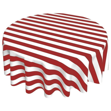 

Cotton 2 Inch Wide Stripes Round Tablecloth for Wedding/Bridal Shower Birthdays Special Events