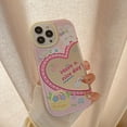 thumbnail image 6 of Cute Rabbit Flower Love Heart Mirror Soft  for iPhone Case (Pink,iPhone 12 Pro Max), 6 of 6