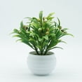 thumbnail image 6 of SPRING PARK Artificial Flower Berry Potted Plants Bonsai, Fake Plants for Home Office Decor, 6 of 7