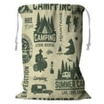 thumbnail image 1 of EREHome Summer camp tent mountain campfire hiker forest silhouette Storage Basket Laundry Bag with Drawstring 24x32 Inch, 1 of 2