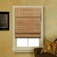 thumbnail image 1 of Cordless Woven Wood Bamboo Shades for Windows Camel 31"" W x 36"" L, 1 of 3