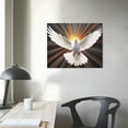 thumbnail image 3 of ARISTURING  Dove Wall Art Peace Bird White Dove with Swings Flying in The Sky Sunlight Print Canvas Artwork Wall Paint Decorative for Home Living Room Bedroom, 3 of 4