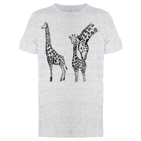 Giraffe Family Sketch Tee Men's -Image by Shutterstock