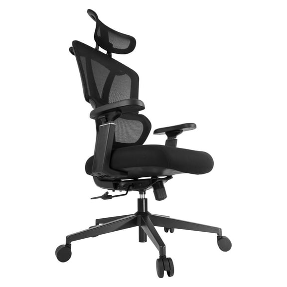 TAKE UR SEAT Executive Mesh Ergonomic Office Chair, Excellent For Gaming, Reading, Business Meeting, Adjustable Headrest, Lumbar Support, Armrest, Tilt Function, Swivel