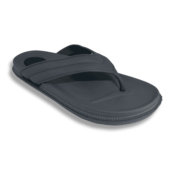 JAN Unisex Lightweight EVA Flip Flops - Gray, Comfort Thong Sandals for Beach, Shower & Casual Wear