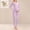 Purple, variant on Maternity Sets Women'S Solid Color Nursing Top and Long Pants Set with Adjustable Waistband Home Loungewear for Pregnancy and Postpartum 2-Piece Outfit Home Wear Sets