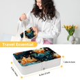thumbnail image 5 of Sea Slug Elegant PU Leather Decorative Box Jewelry Organizer with Removable Compartment - Portable Earring Organizer, 5 of 6
