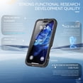 thumbnail image 6 of Dteck Magnetic for iPhone 16 Pro Max Case Waterproof,Built-in Screen Protector IP68 Underwater 16FT Military Dropproof Compatible with MagSafe Full Body Shockproof Case 6.9",Black, 6 of 15