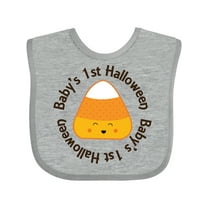 Inktastic First Halloween Candy Corn Boys or Girls Baby Bib