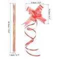 thumbnail image 2 of Uxcell 2.2 inch Iridescent Pull Bows Present Wrapping String Bows Ribbon Decorative Bow Tie Red 40 Pack, 2 of 6