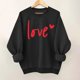thumbnail image 3 of Tops de Manga Larga de las Mujeres Casual con Impresión de Moda, Sudadera de Cuello Redondo para Invierno Primavera Diaria, 3 of 3