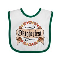 Inktastic Oktoberfest Pretzels and Leaves Boys or Girls Baby Bib