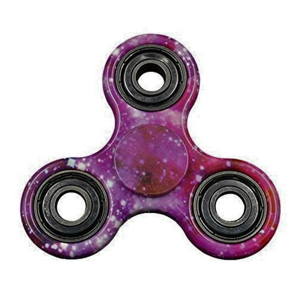 Fidget Spinner Focus Hand Fidget Toys Edc Stress Reducer Relieves Adhd Anxiety Purple Galaxy Walmart Com Walmart Com