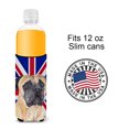 thumbnail image 4 of Mastiff with English Union Jack British Flag Ultra Hugger for slim cans, 4 of 6