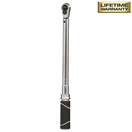 Husky Drive Click Torque Wrench .5 Inch Oil Resistance Elastomeric Handle H3DTWA