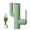 Green, variant on Borlon Cactus Design Bathroom Faucet, Green, Single-Hole with Water-Powered Temperature Indicator and Rotatable Spout