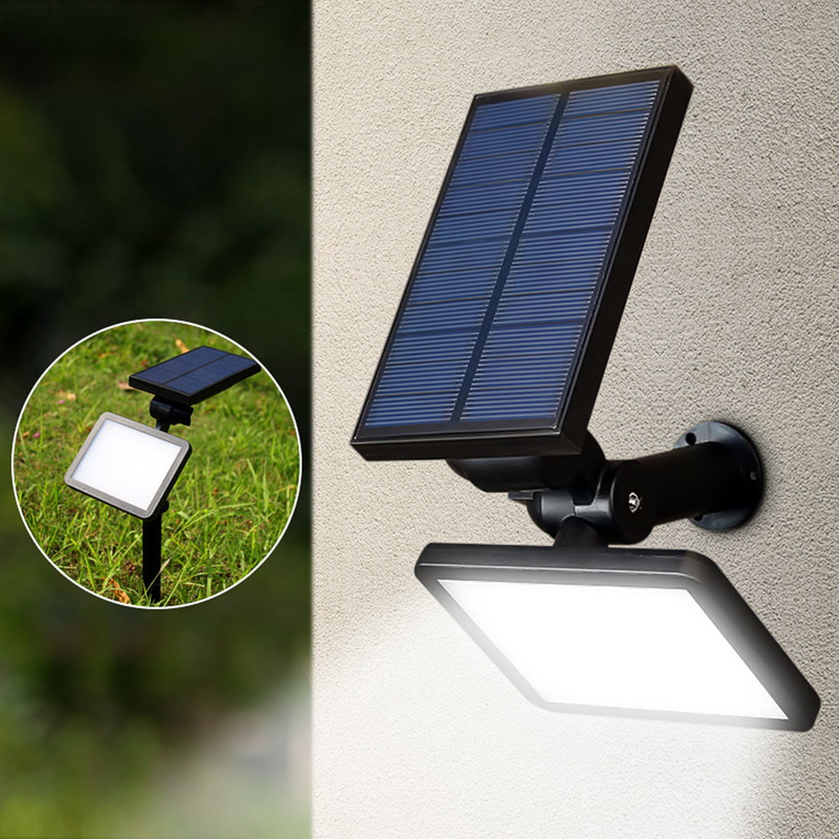 48LED Solar Power Spotlight Outdoor Waterproof Garden Landscape Light Lawn Lamp 