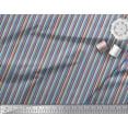 thumbnail image 2 of Soimoi Poly Georgette Fabric Vertical Stripe Printed Craft Fabric by The Yard 42 Inch Wide, 2 of 3