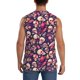 thumbnail image 4 of Fotbe music Skull record Guitar Men's Camiseta sin Mangas Estampada para Hombres, Playera Casual para Gimnasio, Entrenamiento, Playa-X-Large, 4 of 7