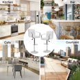 thumbnail image 7 of YRLLENSDAN,Bar Stools Set of 2,Counter Height Bar Stools,Swivel Bar Stools,with Handrails Andbackrest,Modern,Leather,Adjustable,White, 7 of 7
