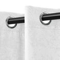 thumbnail image 7 of Superior Wave Blackout Grommet Curtains Panel Set, Snow White, 42" x 108", 7 of 7